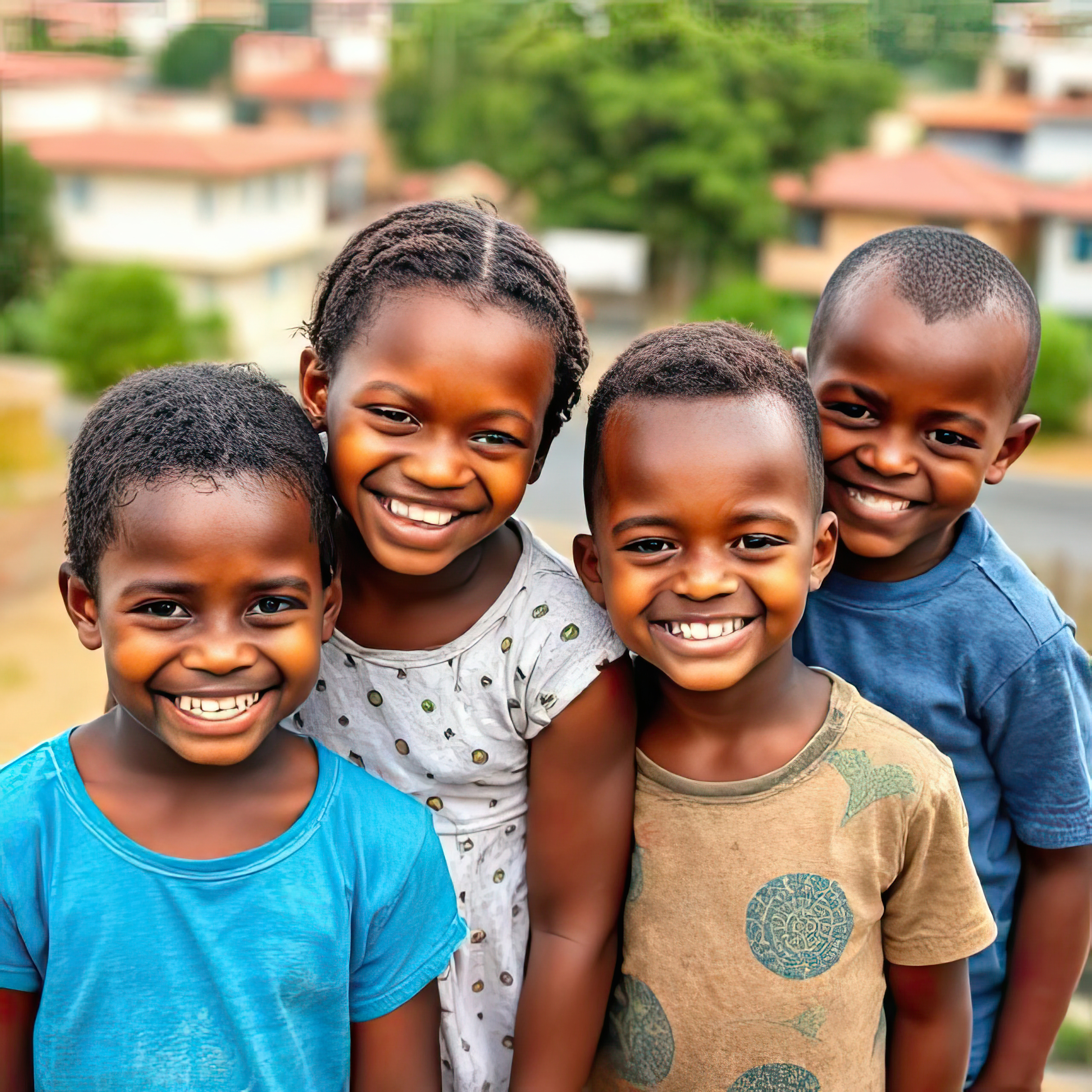 Smiling children at Sea Eagle Children's Village